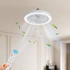 Slim LED Ceiling Fan Light – Dimmable and Quiet