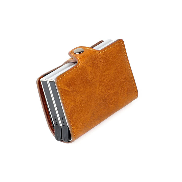 RFID Wallet with Double Pop-Up Pockets in Aluminium
