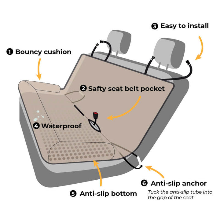 Comfortable Car Dog Bed - RoadPaw
