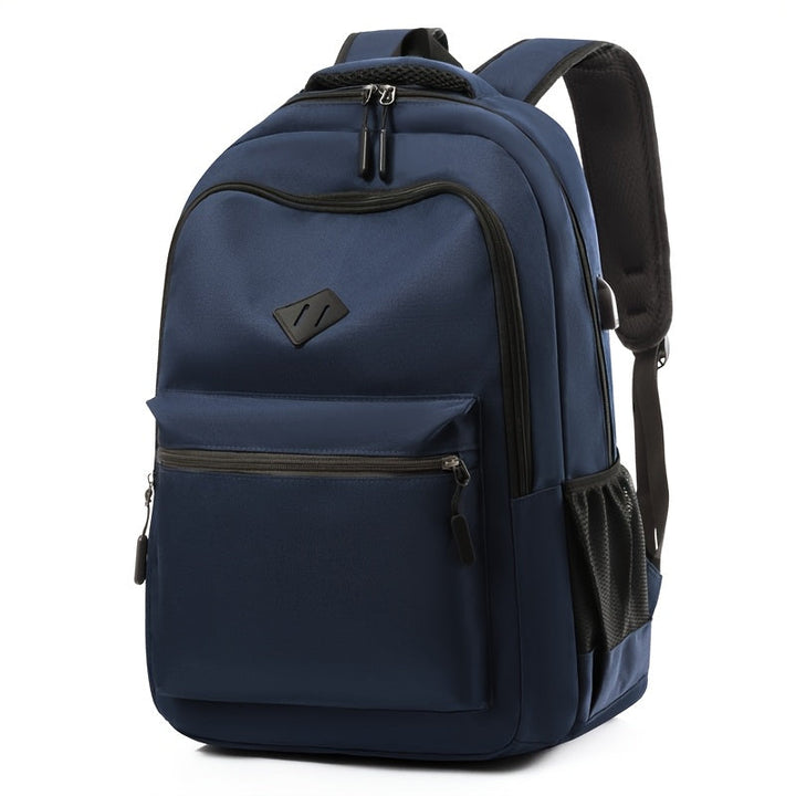Urban School Backpack - Water-Resistant with Bottle Pocket