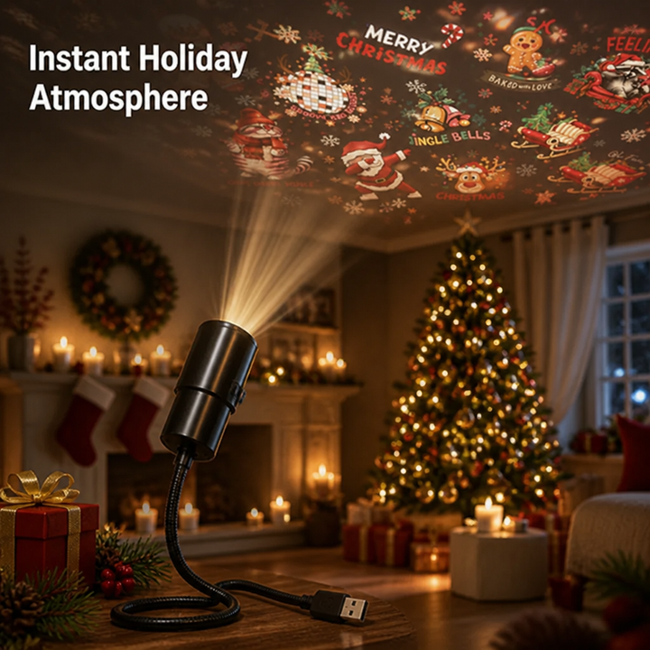 Holiday Light Projector – Instant Festive Scenes in Any Room