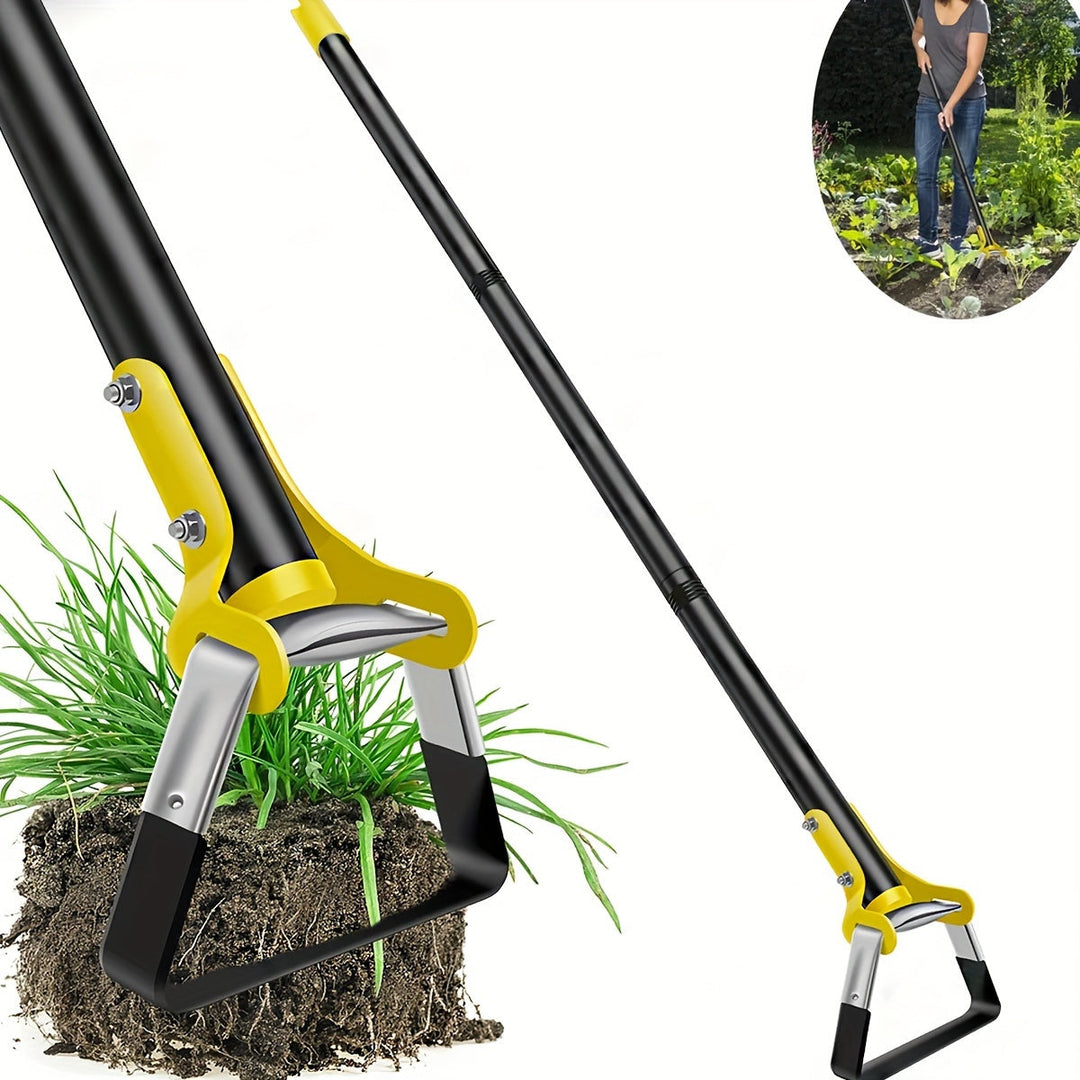Ergonomic Stainless Steel Garden Tool with Triangular Head – For Weeding and Soil Cultivation