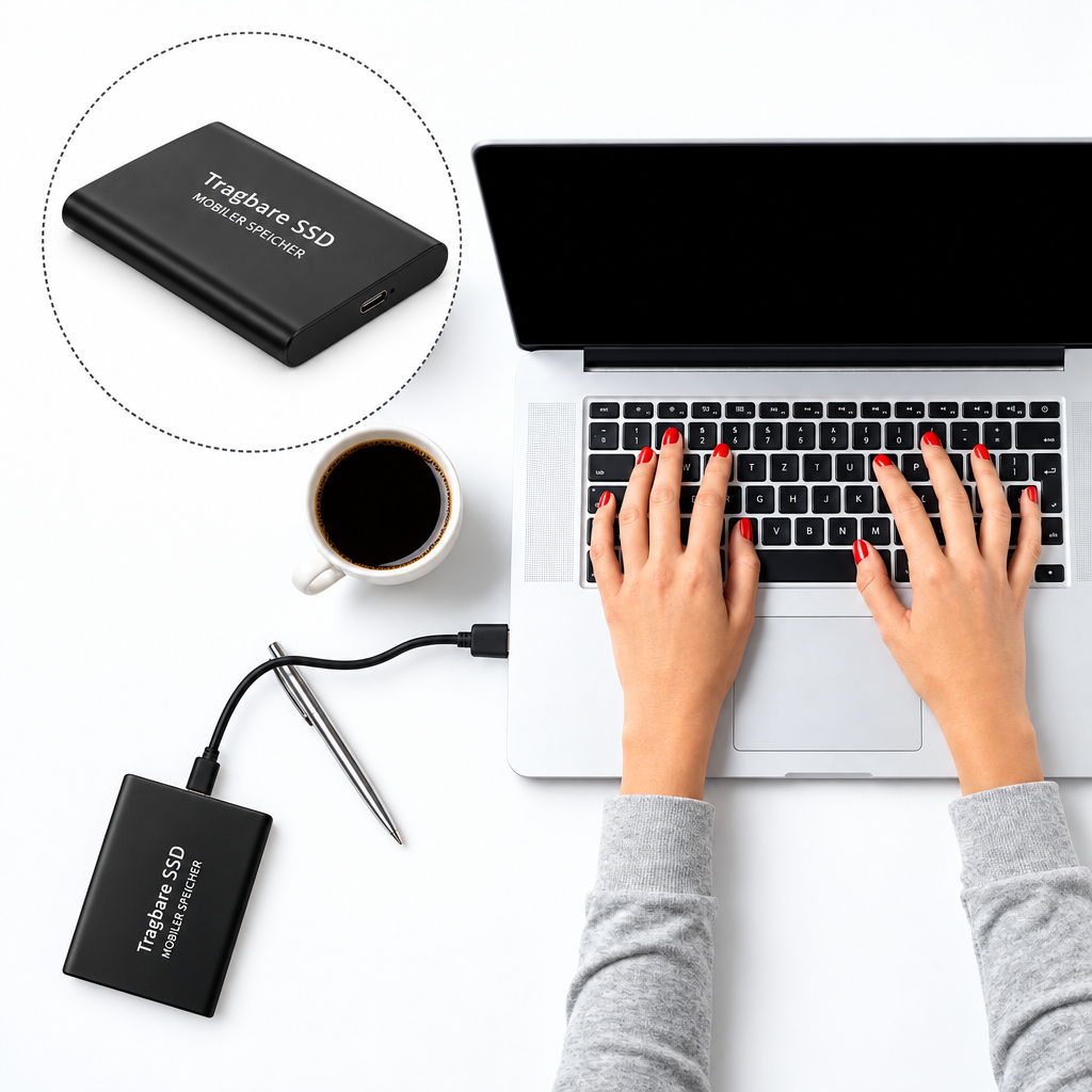 Rugged 30 TB External SSD for Large Files