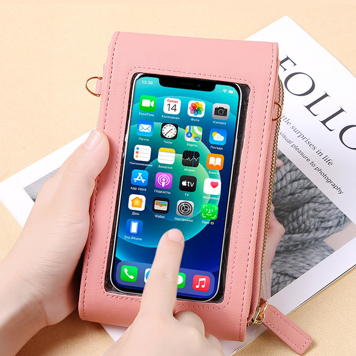 Touchscreen Phone Bag with Wallet Function – Compact Crossbody for Everyday Use