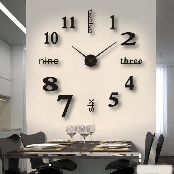 Large Modern-Style Wall Clock