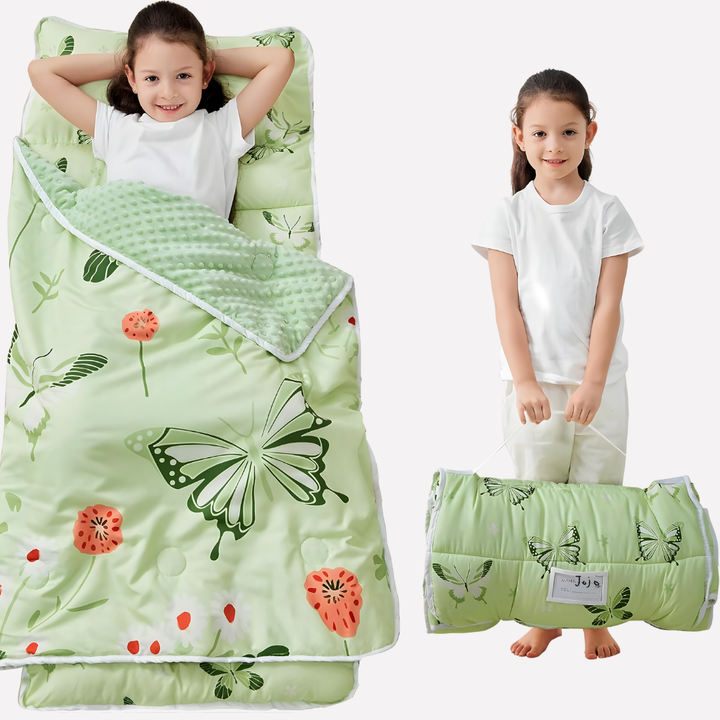 Toddler Nap Mat with Pillow and Blanket