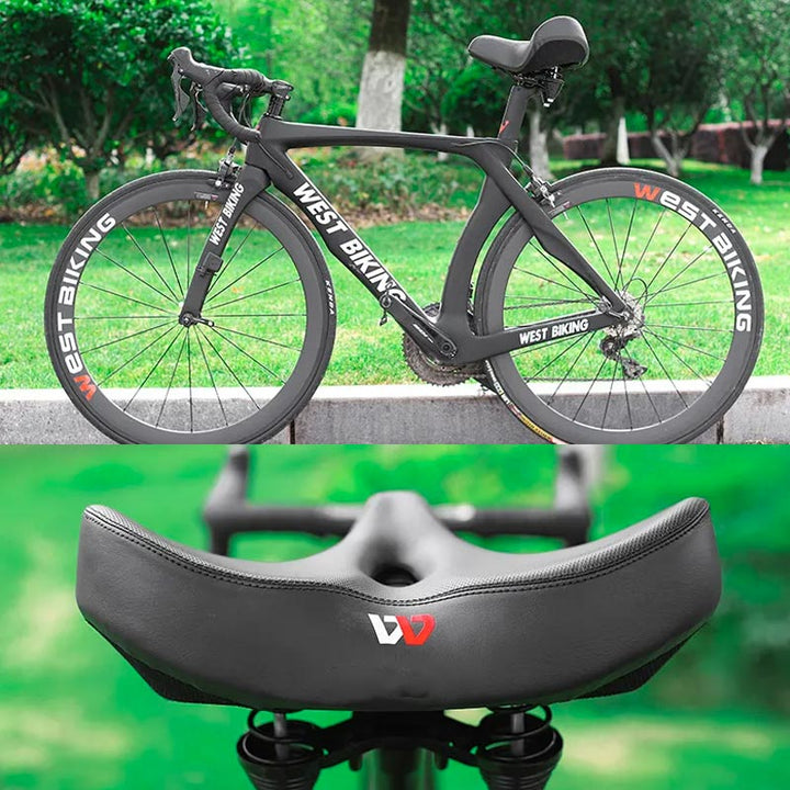 Wide Ergonomic Bicycle Saddle with Extra Padding for Optimal Comfort