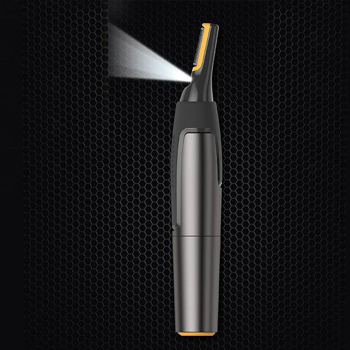 Professional Ultra-Thin Precision Trimmer | Titanium Stainless Steel Blades | Built-In LED Light | Micro-Oscillation Technology | For Nose, Ears and Contours