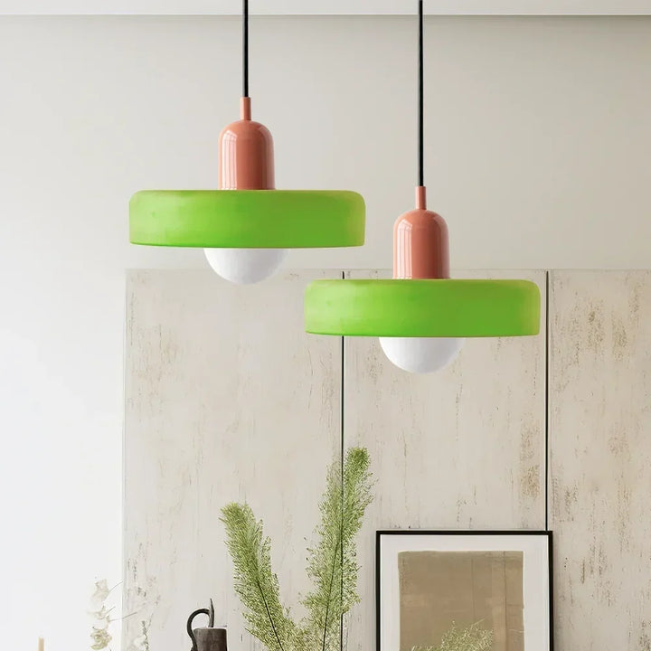 Bauhaus Stained Glass Pendant Lamp