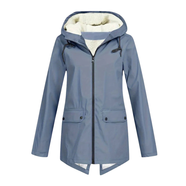 Waterproof Women's Coat – Fleece-Lined – with Hood