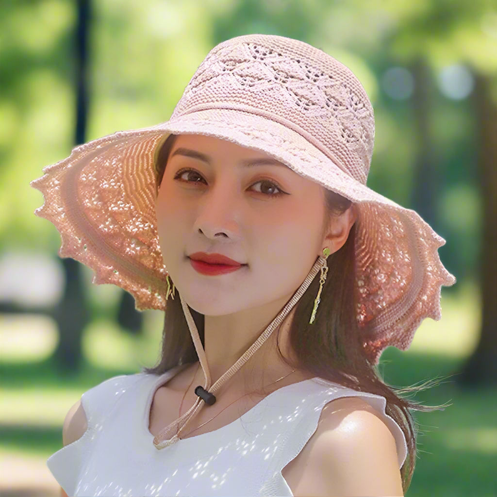 Elegant Lace Sun Hat for Women