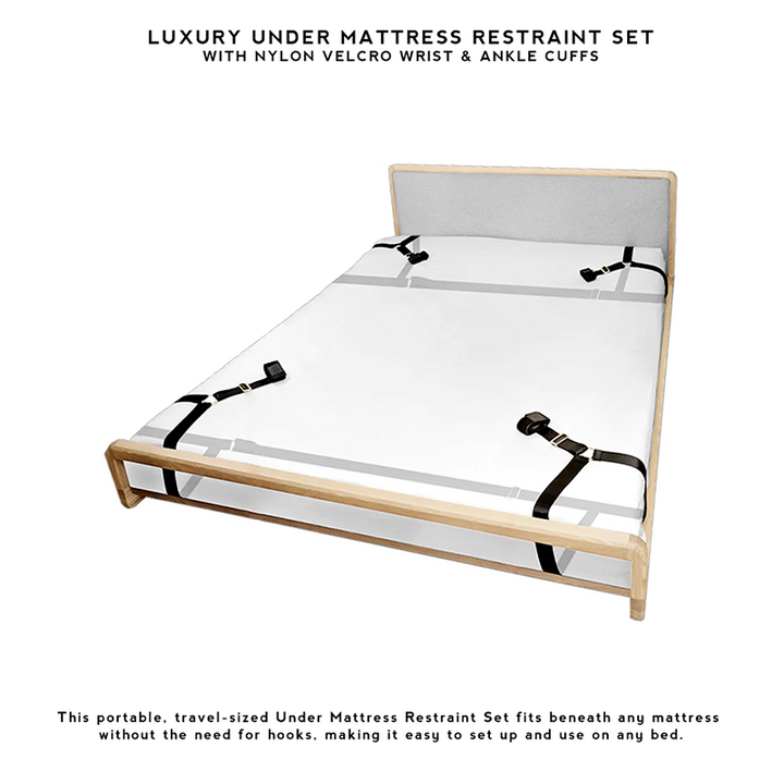 Under-Bed Restraint Set with Adjustable Cuffs