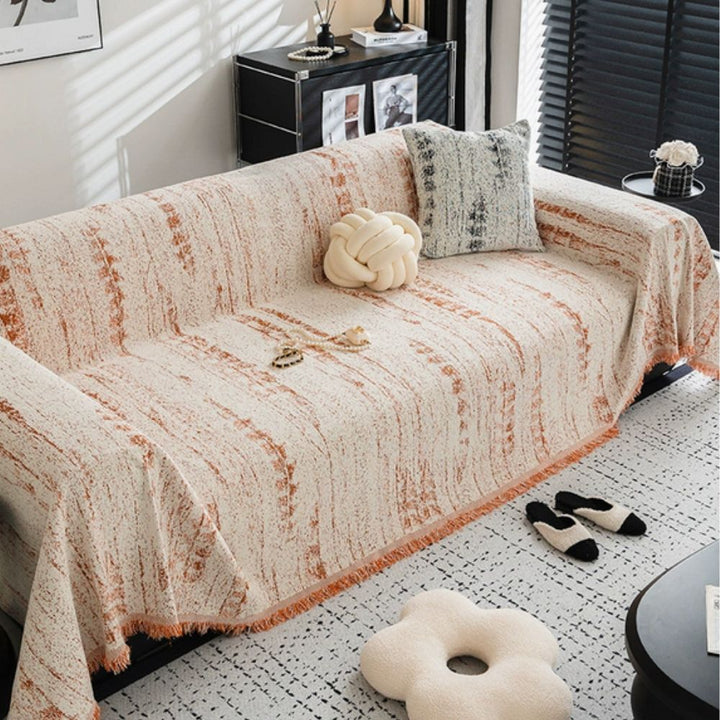 Almond Crest Sofa Cover Elegant Comfort for Your Living Space