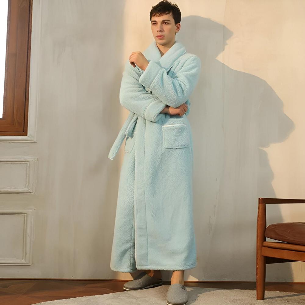 Luxe Fleece Warmth Comfort Bathrobe