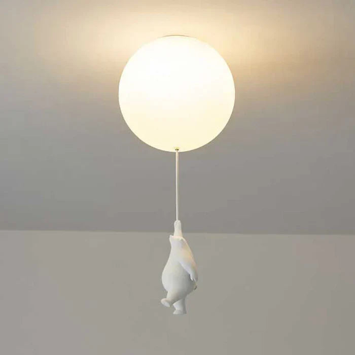 Children's Ceiling Light with Bear and Balloon - CloudBear