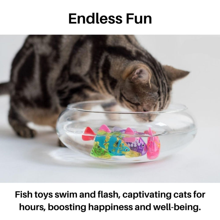 Interactive Cat Toy Set with Realistic Swimming Motion and Light – Best Cat Toys for Active Play-4