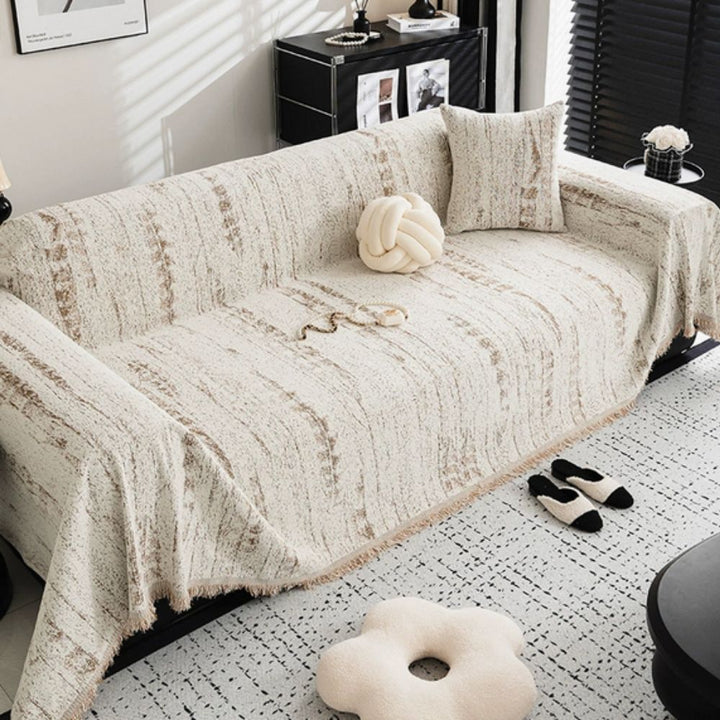 Almond Crest Sofa Cover Elegant Comfort for Your Living Space