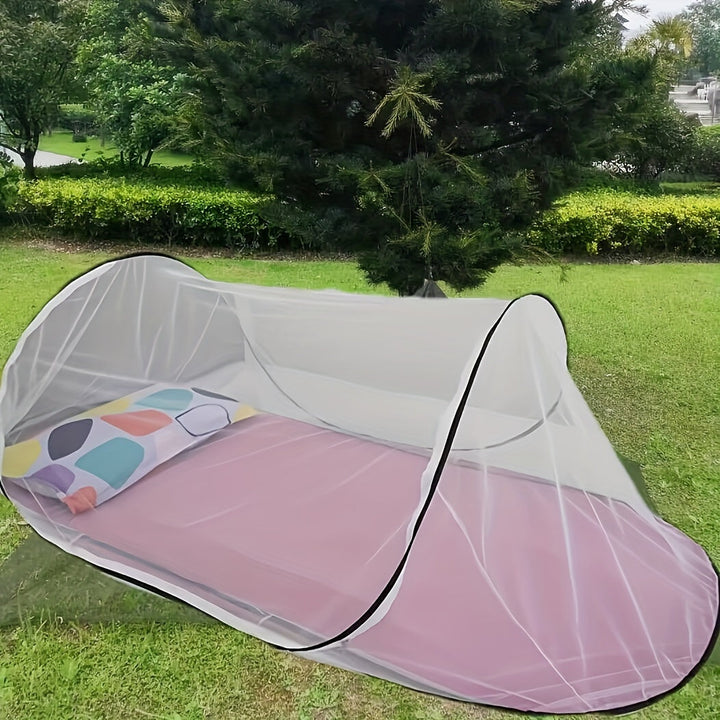 InsectoGuard Solo Mosquito Net | Ultra-Light & Foldable | With Zip | 200×80×56 cm | For 1 Person