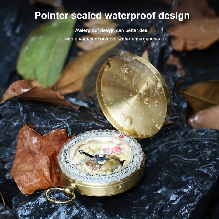 Copper Survival Compass – Waterproof and Glow-in-the-Dark for Night-Time Adventures