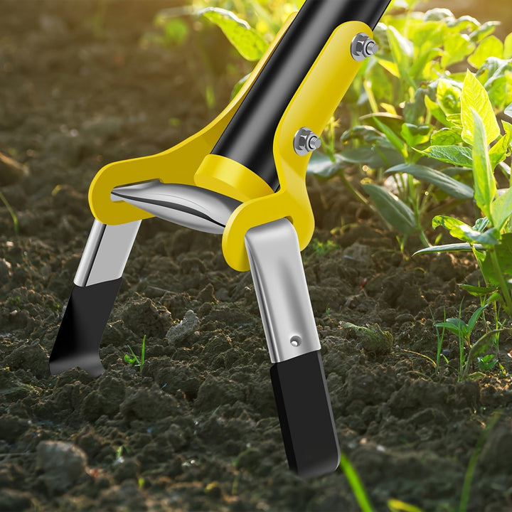Ergonomic Stainless Steel Garden Tool with Triangular Head – For Weeding and Soil Cultivation