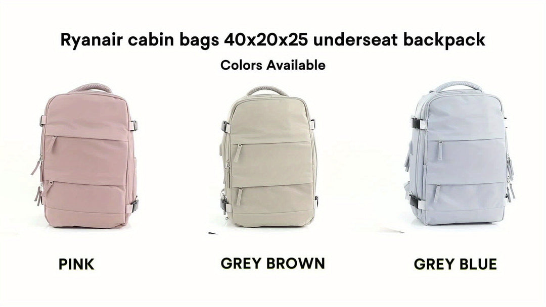 Multifunctional Travel and Day Backpack with Shoe Compartment and Waterproof Sections