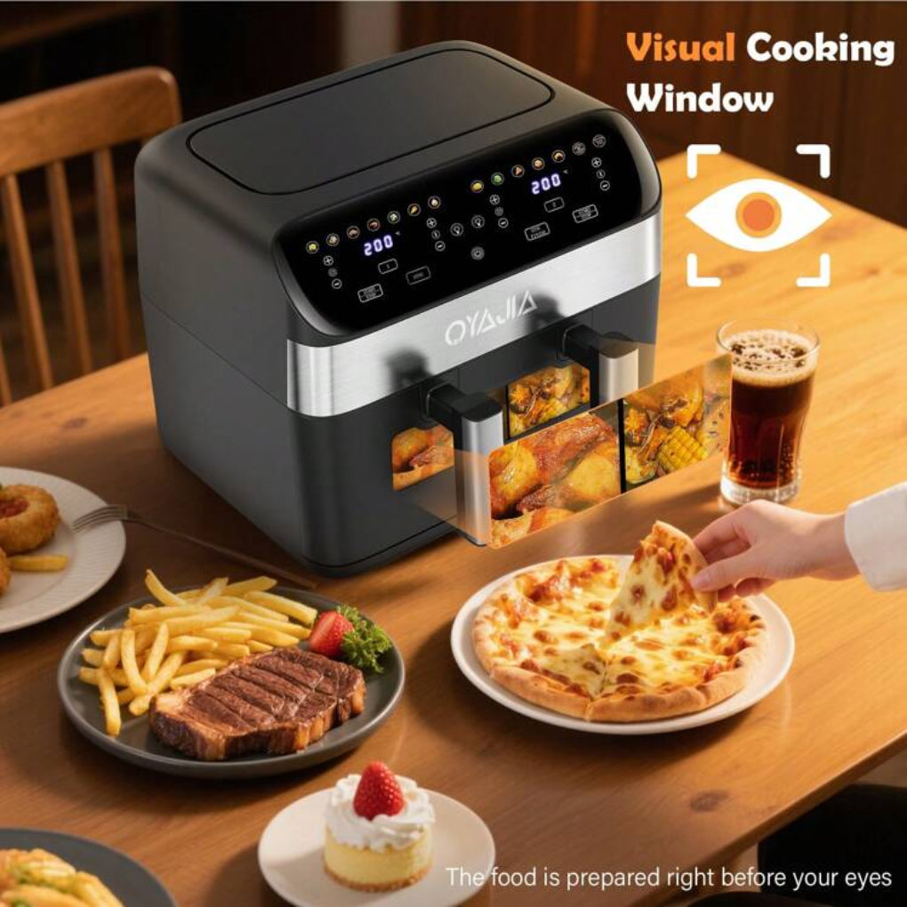 12-in-1 Dual Zone Air Fryer with 2-Basket System