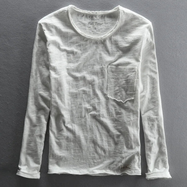 Vintage Cotton Long Sleeve with Crew Neck