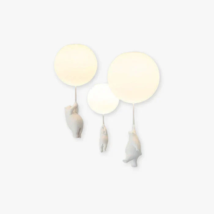 Children's Ceiling Light with Bear and Balloon - CloudBear