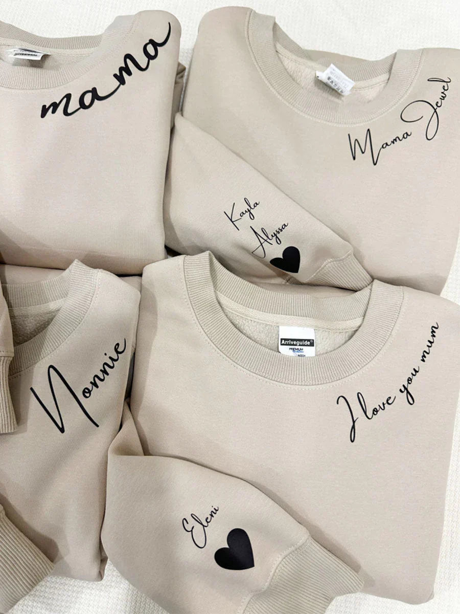 Mother's Day Gift | Embrace Hoodie | Personalisable with Names on the Sleeve
