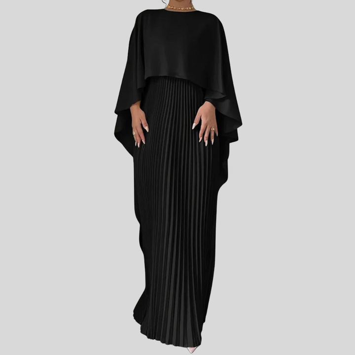 Batwing Sleeve Maxi Dress – Flowing Silhouette