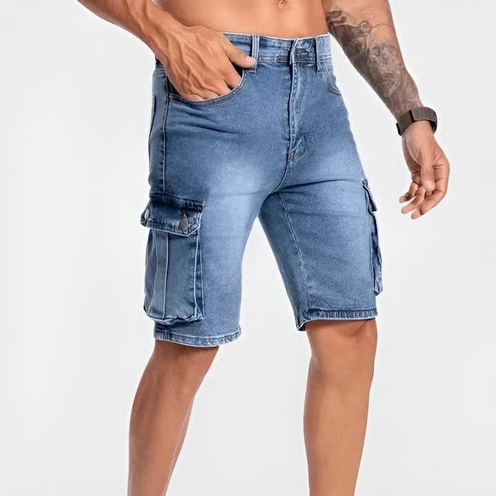 Men’s Denim Cargo Shorts