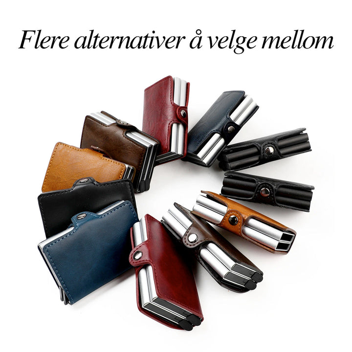 RFID Wallet with Double Pop-Up Pockets in Aluminium