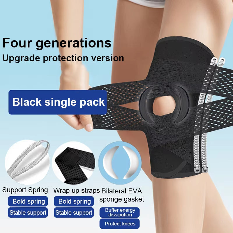 Knee Support with Adjustable Compression System