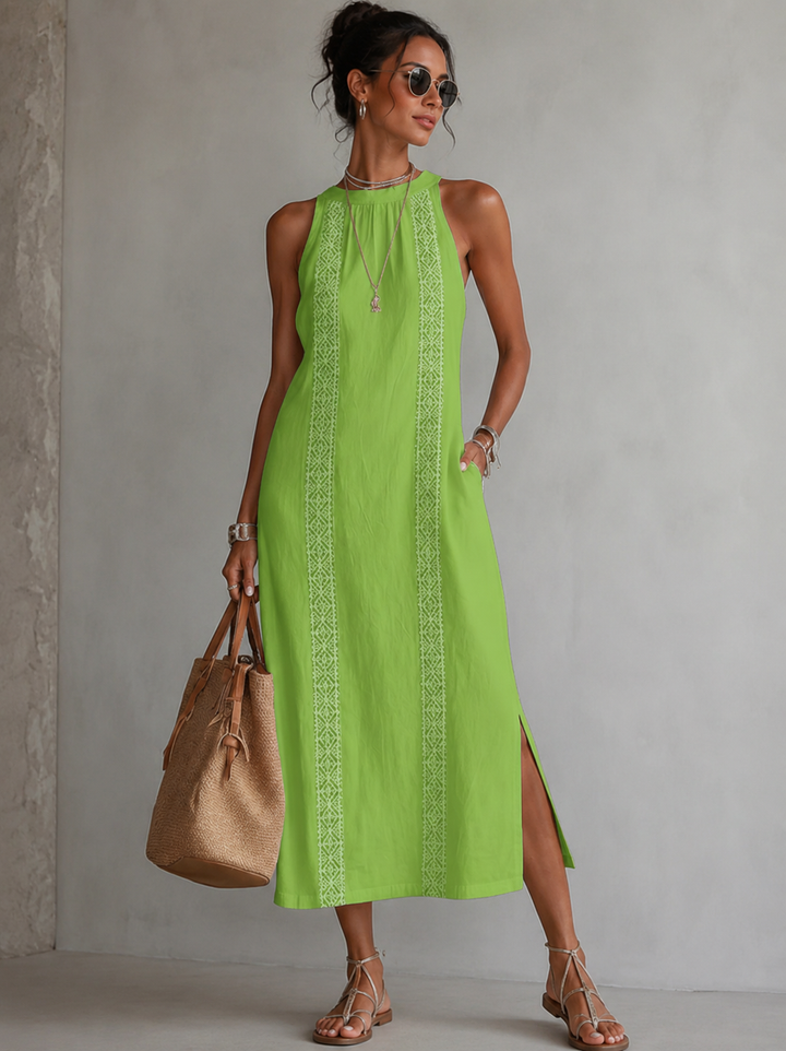 Marit™ | Airy Tummy-Concealing Embroidered Dress