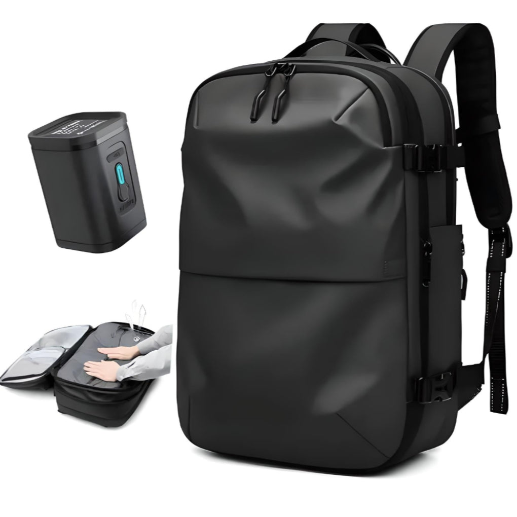 Carry-On Compression Backpack – Lightweight, Secure & Ideal for Short Travel Adventures