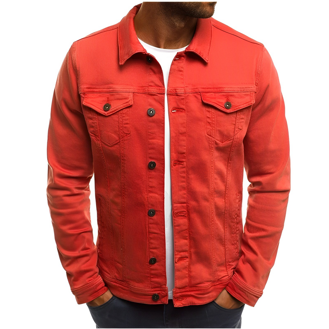 Men's Denim Summer Jacket – Lightweight Style for Warm-Weather Days