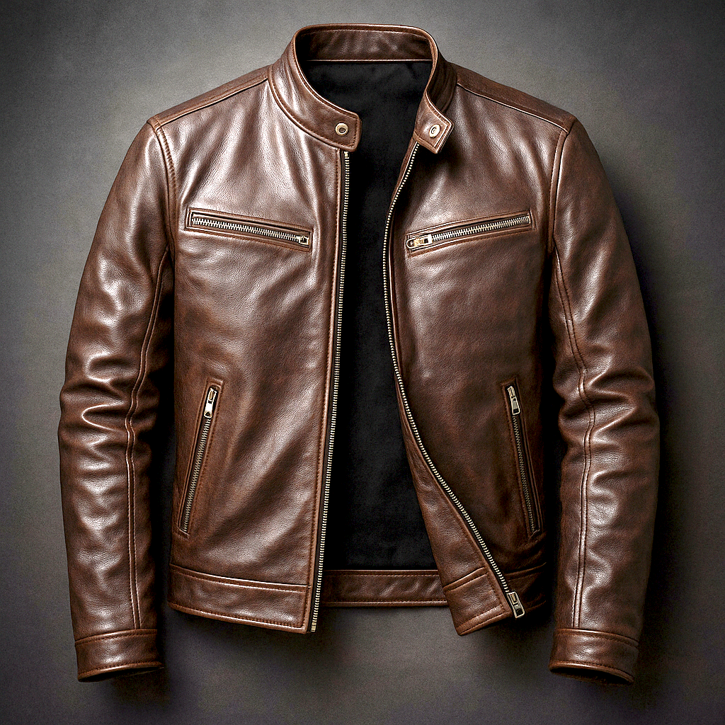 Men's Vintage Leather Jacket – Timeless Style, Top-Quality Craftsmanship