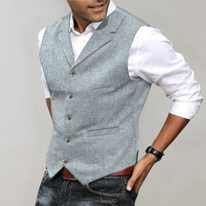 Men’s Elegant Suit Vest – Refined Layer for Formal Looks