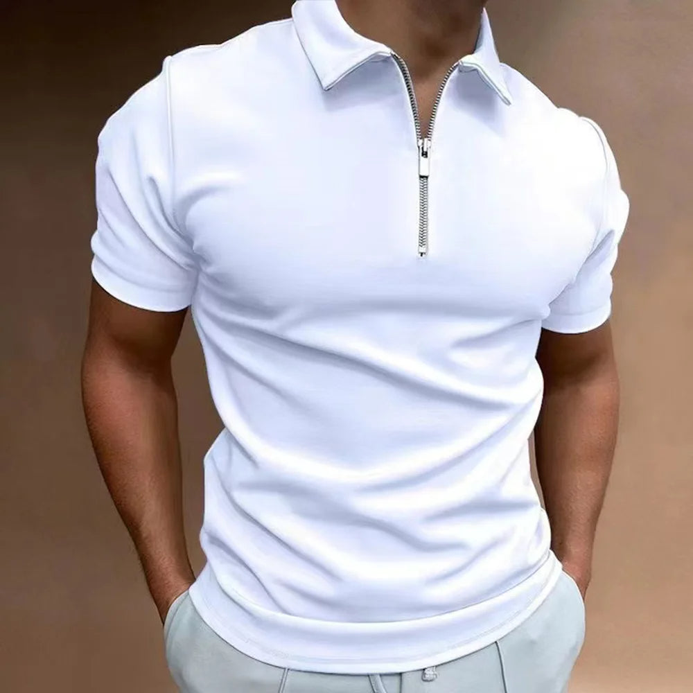 Polo with Zip Collar Modern Sophistication Meets Everyday Comfort