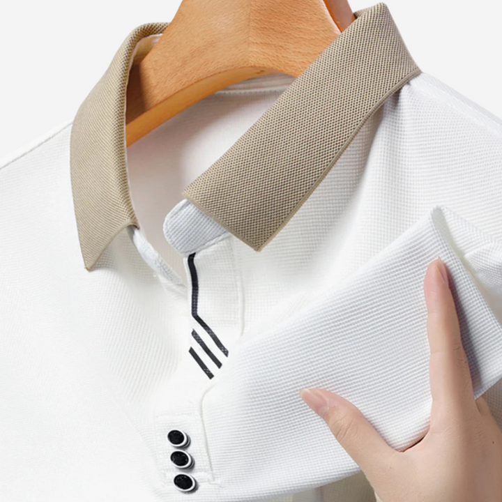Casual Long-Sleeve Polo for Men