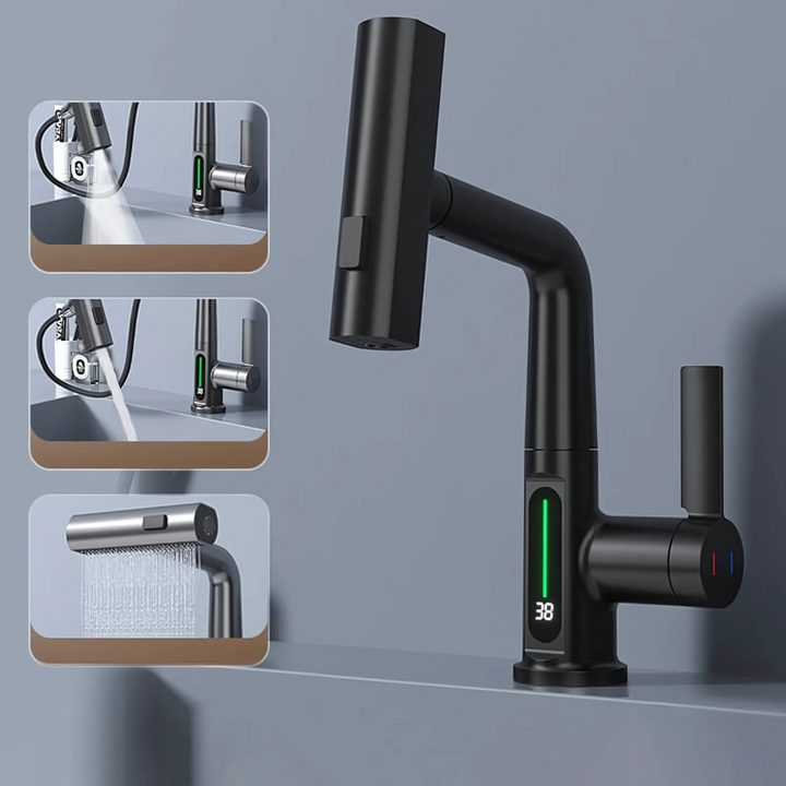 Flexible LED Faucet for Kitchen & Bathroom