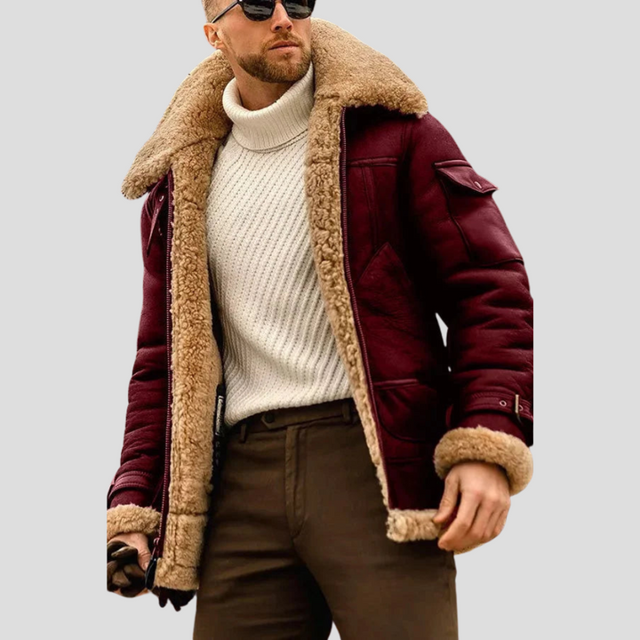 Men’s Camel Biker Jacket