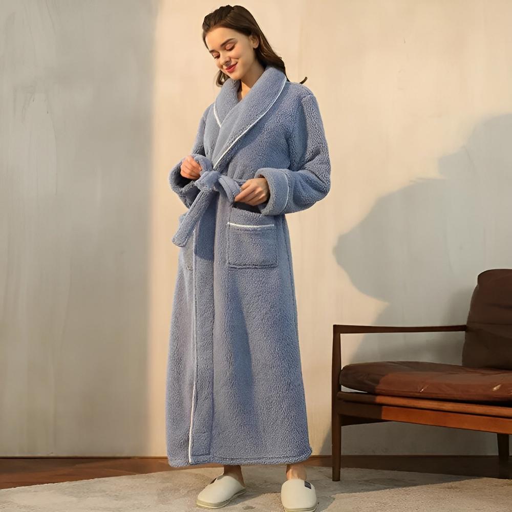 Luxe Fleece Warmth Comfort Bathrobe