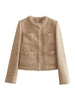 Elegant Cropped Tweed Jacket for Women Timeless Sophistication with a Modern Twist