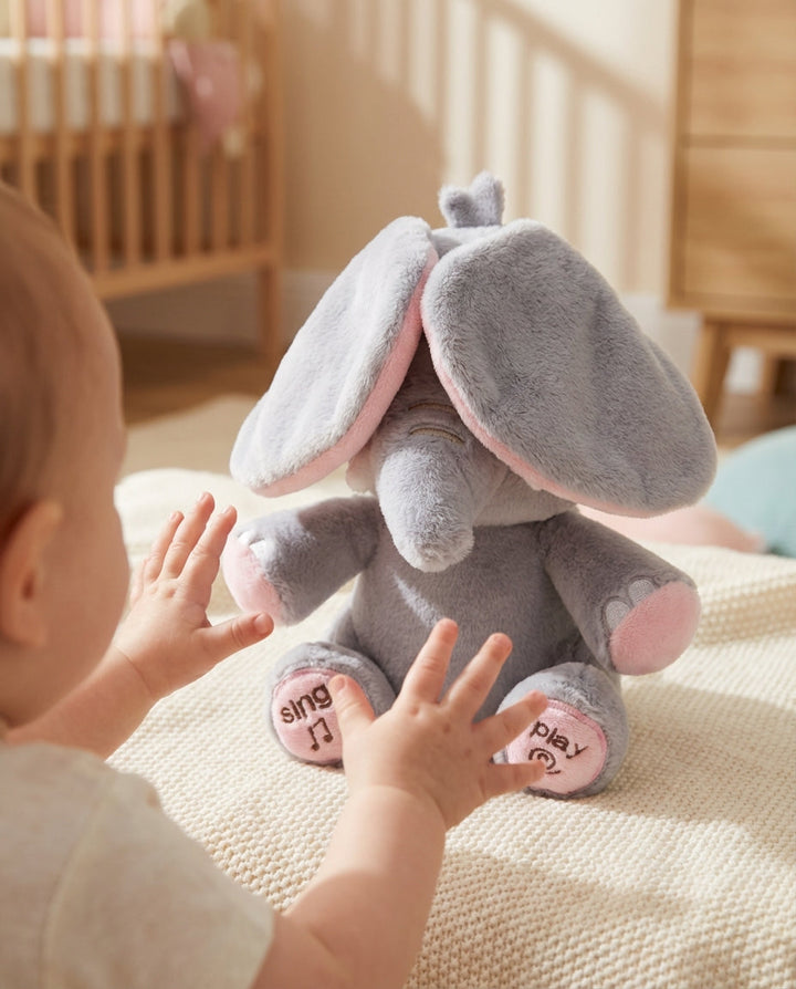 PeekaBuddy – The Giggling, Interactive Peekaboo Plush Elephant