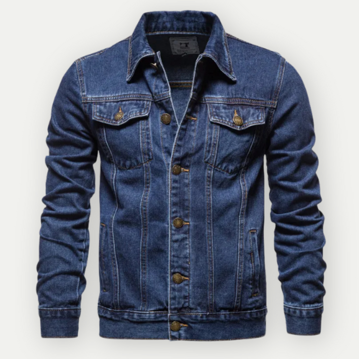 Men's Denim Trucker Jacket  Classic Style for Everyday Wear