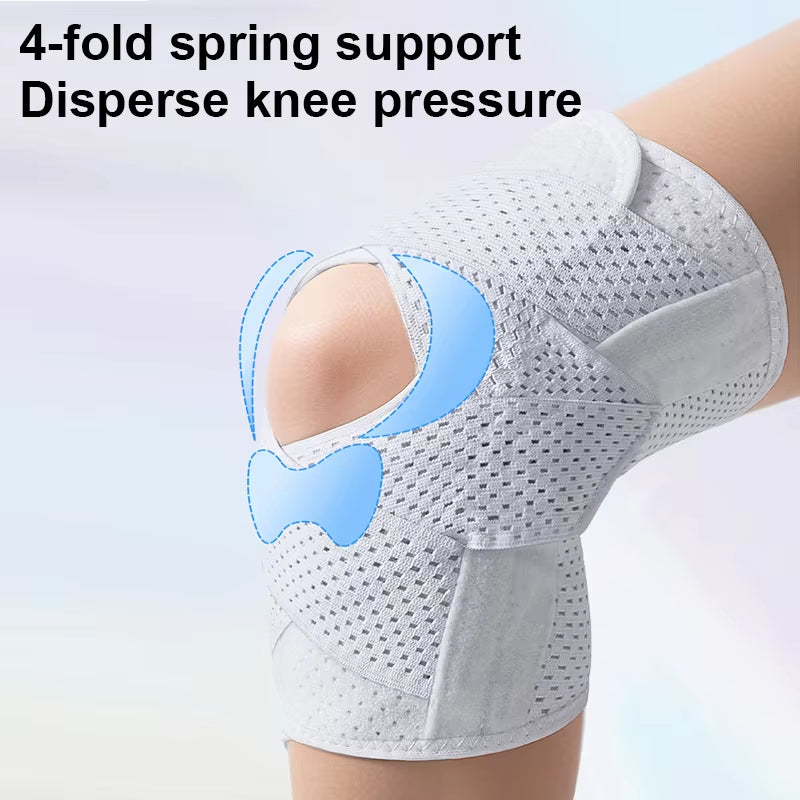 Knee Support with Adjustable Compression System