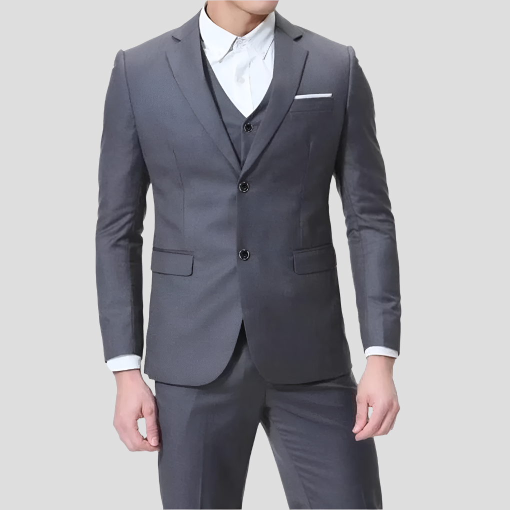Men’s Black Three Piece Suit