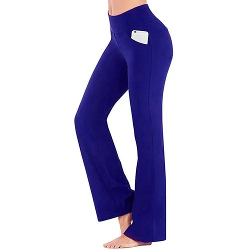 Women's High-Waisted Yoga Trousers – Selina