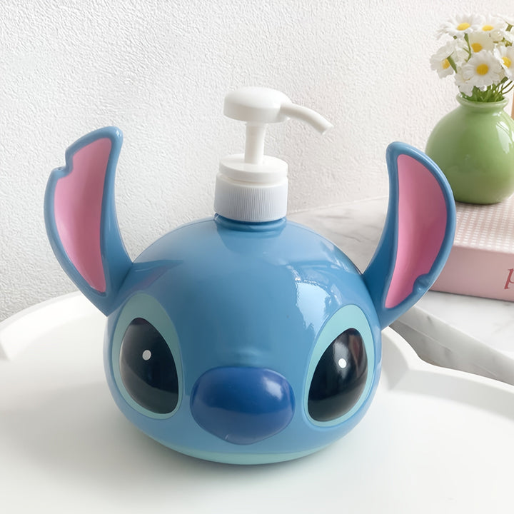 Disney Stitch PVC Shampoo Dispenser – Perfect for Bathroom and Kitchen